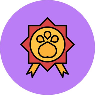 köpek simgesi vektör illüstrasyonu