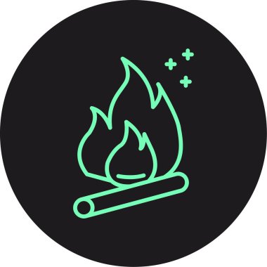 vektör ateş simgesi illüstrasyonu