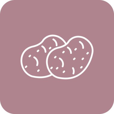 Modern b 'nin vektör illüstrasyonu simge elementinden yoksun yiyecek