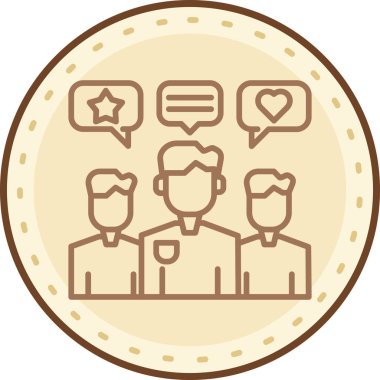 Modern simgenin vektör illüstrasyonu