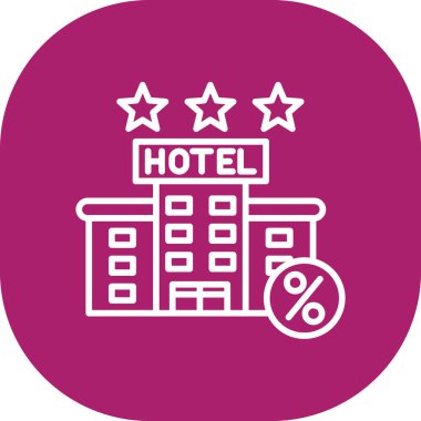Otel simgesi vektör illüstrasyonu