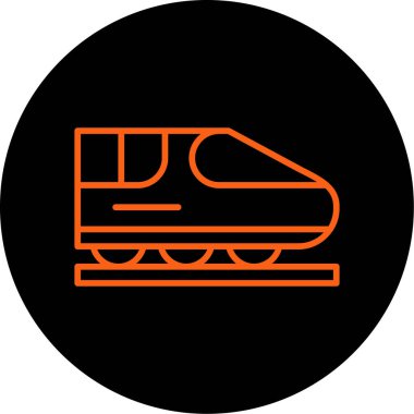 Demiryolu. Web simgesi basit illüstrasyon