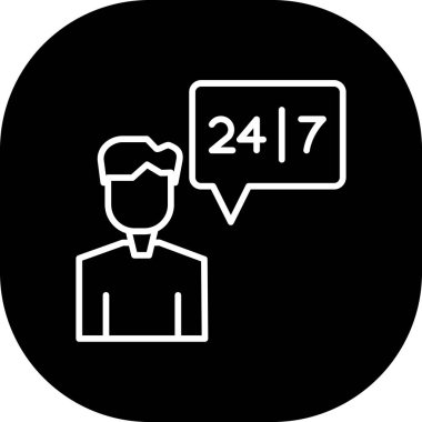 İnsan simgesinin vektör illüstrasyonu