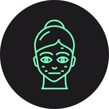 vektör kadın simgesi illüstrasyonu