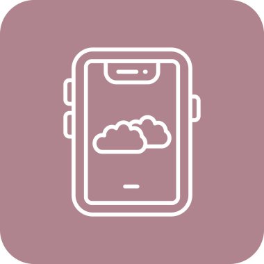 Bulut bilgi işlem teknolojisi vektör çizim grafik tasarım