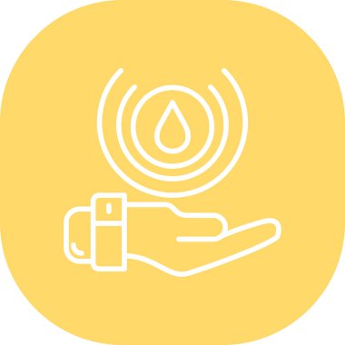 Bir damla simgesinin vektör illüstrasyonu