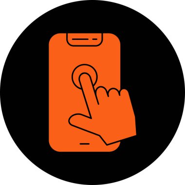 akıllı telefon simgesi vektör illüstrasyonu