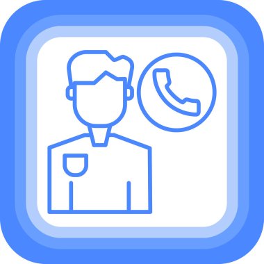 Çağrı. Web simgesi basit illüstrasyon