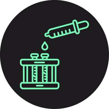 vaccine vector glyph icon design