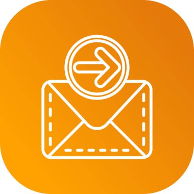 E-posta. Web simgesi basit illüstrasyon