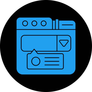 Vektör illüstrasyonu, simge ögesi arkaplanı