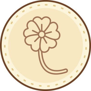 çiçek simgesi vektör illüstrasyonu