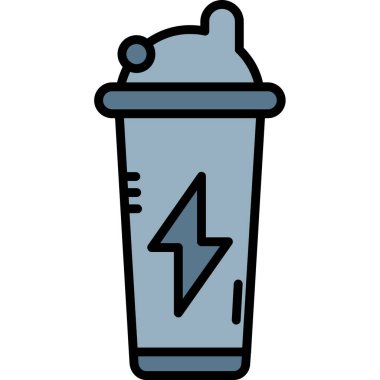 Enerji ve simgenin vektör illüstrasyonu