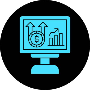 iş ve finans ikonu vektör illüstrasyonu