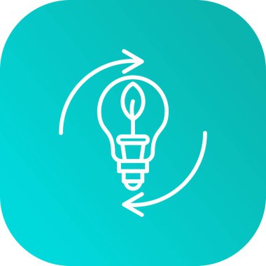 Soyut arka grupta izole edilmiş ampul simgesi