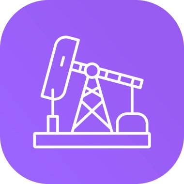 Petrol kulesi. Basit illüstrasyon