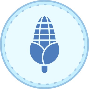 mısır simgesi ve vektör illüstrasyonu beyaz arkaplanda izole edildi