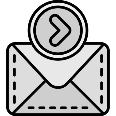 e-posta simgesi ana hat biçiminde