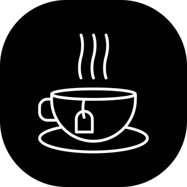 kahve ikonu vektör illüstrasyonu