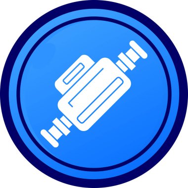 Damga. Web simgesi basit illüstrasyon