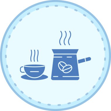 Çay. Web simgesi basit illüstrasyon