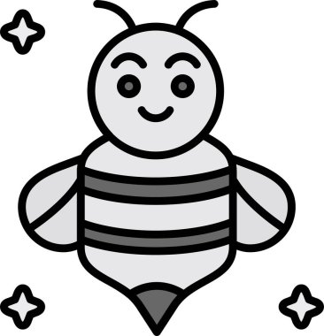 Arı Ağı simgesi basit illüstrasyon