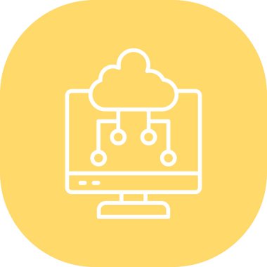 vektör bulut simgesi