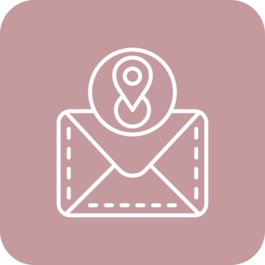 E- posta simgesinin vektör illüstrasyonu