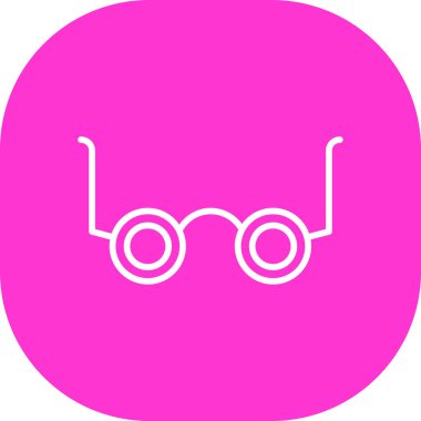 Bir gözlük simgesinin vektör çizimi