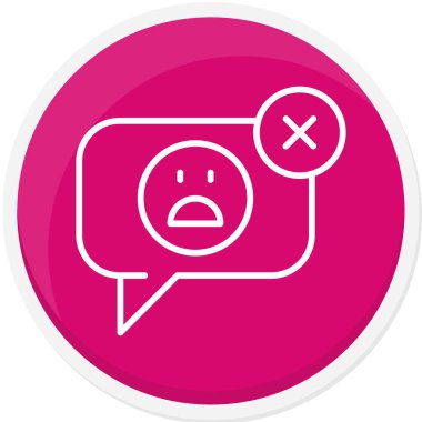 Üzücü bir mesajı olan hüzünlü bir balonun vektör çizimi