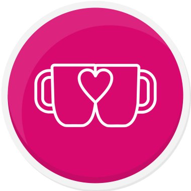 kalp kapağı simgesi, modern vektör çizimi