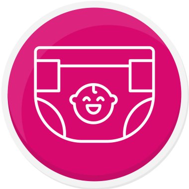 Bebek bezi simge vektör çizim