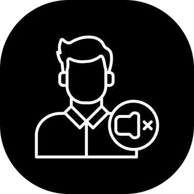 Bir insan simgesinin vektör illüstrasyonu