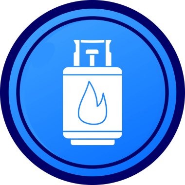 Yangın söndürücüsü. Basit resimleme