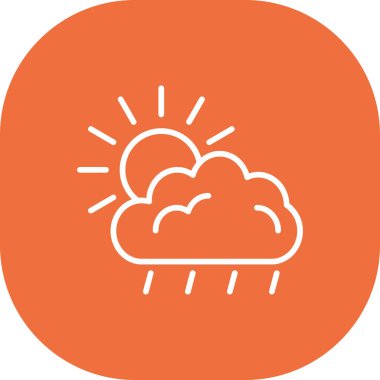 Bulut simgesi vektör illüstrasyonu