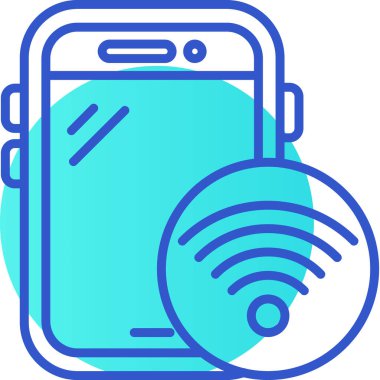 Cep telefonu. Web simgesi basit illüstrasyon