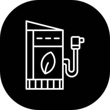 Akaryakıt istasyonu simgesi, basit stil