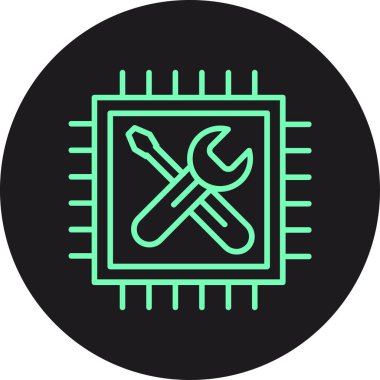 Tornavida simgesinin vektör çizimi