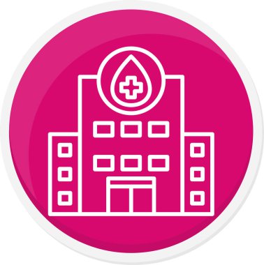 Moda tasarım arka planında hastane simgesi