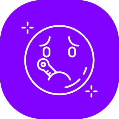 Hasta simgesi, vektör illüstrasyonu basit tasarım