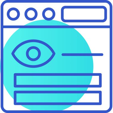 tarayıcı web simgesi basit vektörü