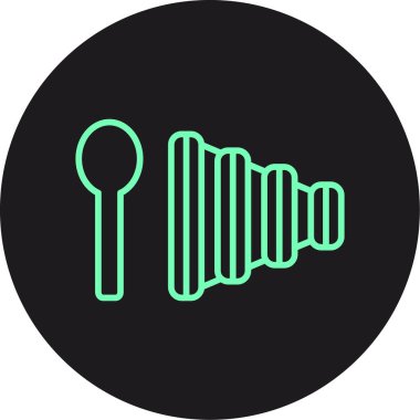 eşsiz anahtar vektör çizgisi simgesi