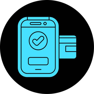 akıllı telefon simgesi vektör illüstrasyonu