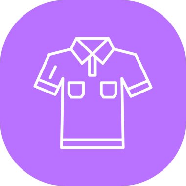 Bir gömlek simgesinin vektör illüstrasyonu