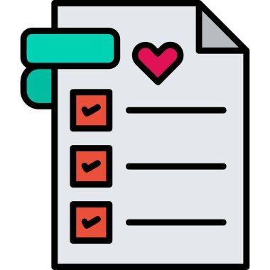 Liste. Web simgesi vektör illüstrasyonu