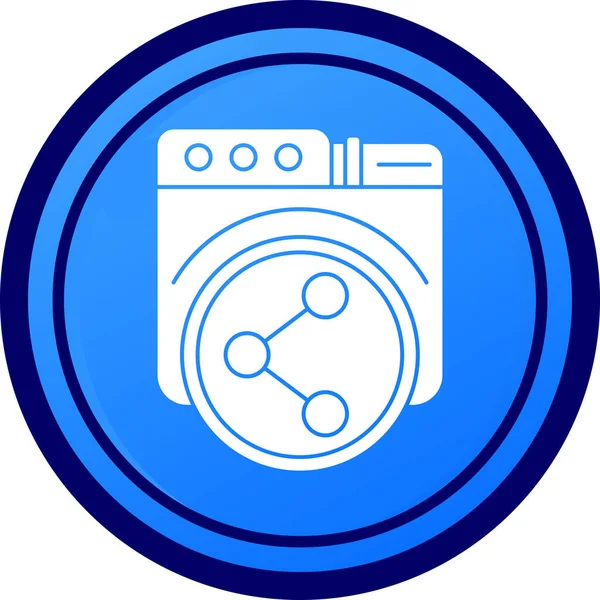 çamaşırhane modern simgesi, vektör illüstrasyonu