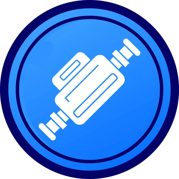 Damga. Web simgesi basit illüstrasyon