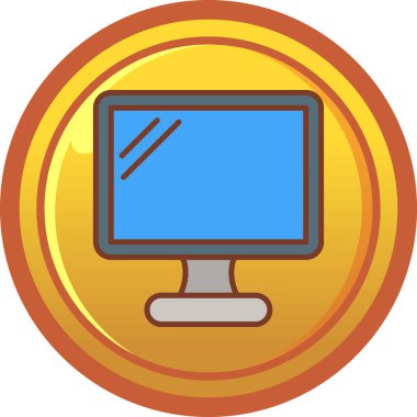 Bozuk para. Web simgesi basit illüstrasyon