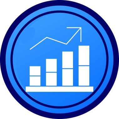 Bar çizelgesi. Web simgesi basit illüstrasyon