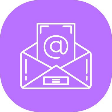 Mektup. Web simgesi basit illüstrasyon